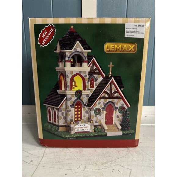 Lemax Village Collection - Grace Community Church #65155 2016 Holiday Christmas